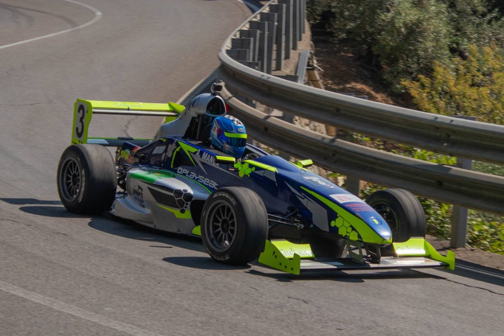 Alberto Manca su Formula Gloria, 2° assoluto nell'edizione 2025 dello Slalom Guspini-Arbus_Foto S.Carta