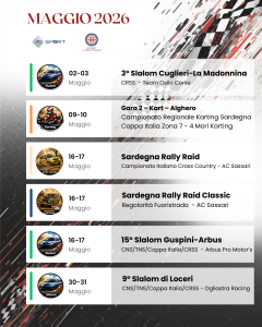 Maggio ricco di appuntamenti in Sardegna