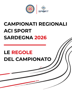 Campionati Regionali ACI Sport Sardegna 2026: cinque specialità, un’unica sfida