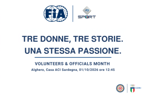 Ottobre, FIA Volunteers & Officials Month: tre donne, tre storie nel motorsport