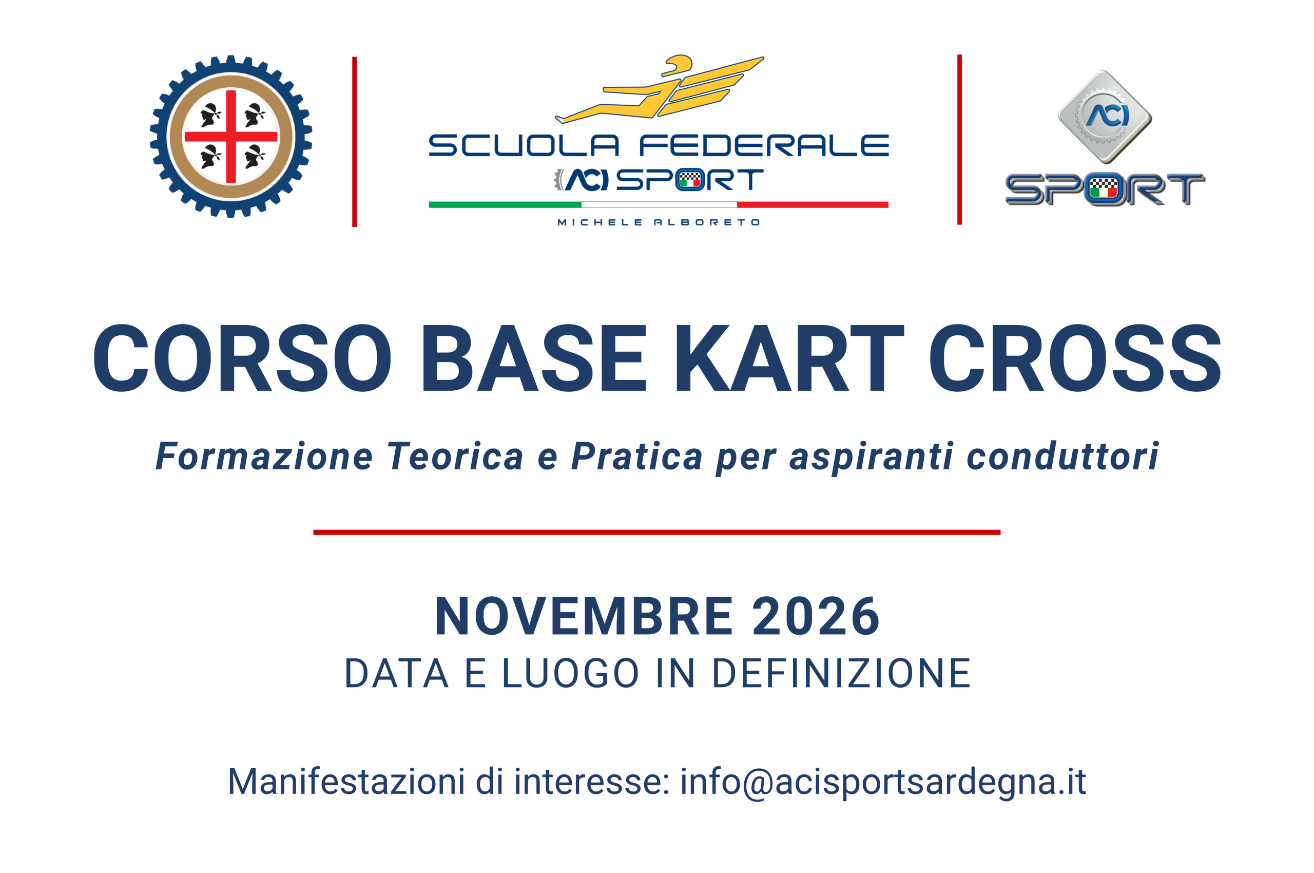 Kart Cross, a novembre un Corso Base in Sardegna